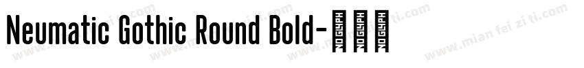 Neumatic Gothic Round Bold字体转换